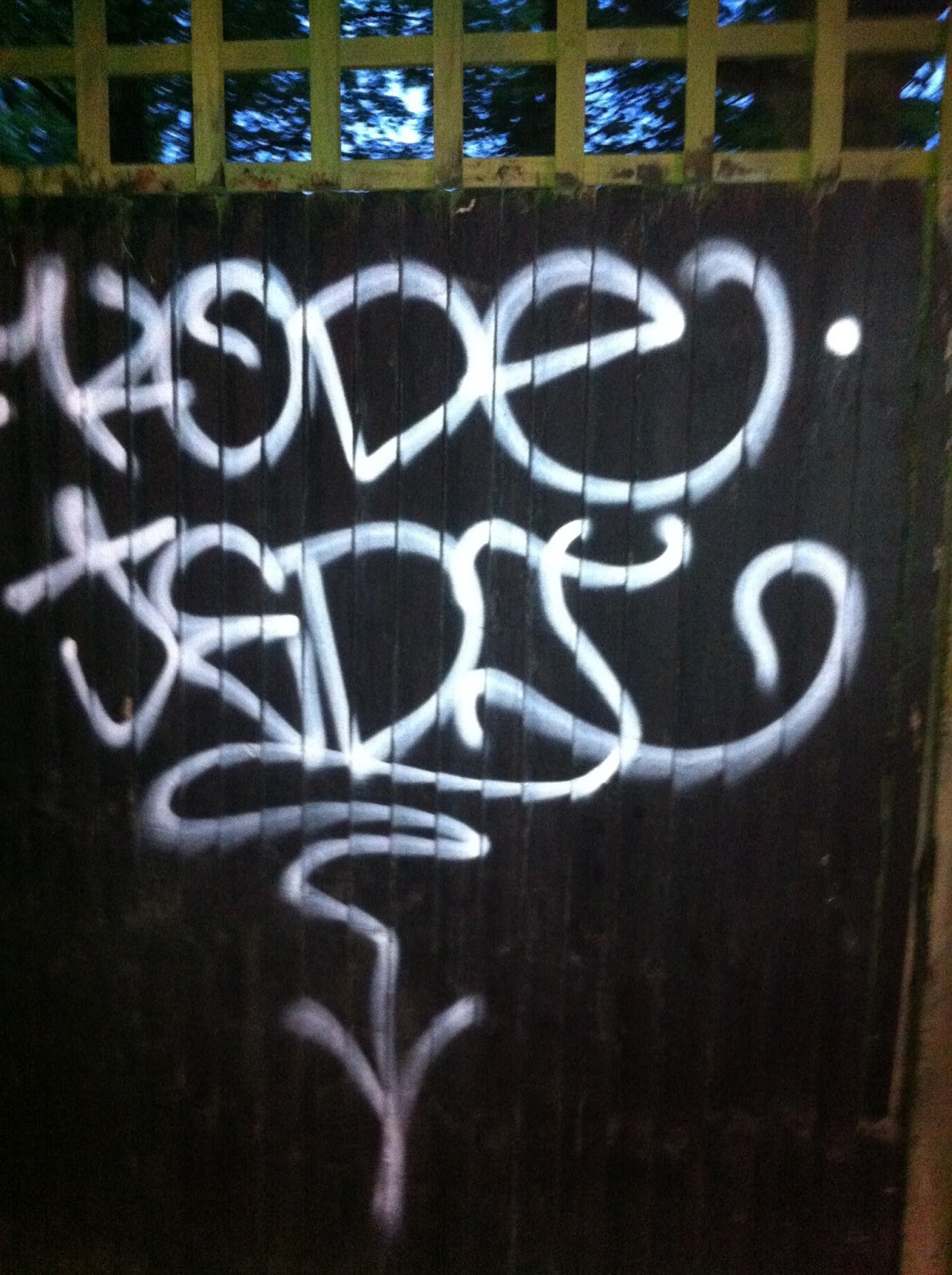 Streatham Green News More graffiti reported north of the Potters Lane